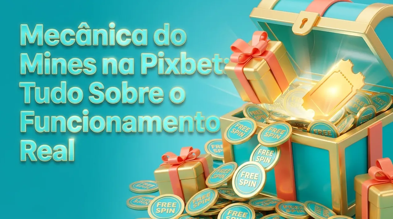 Baú de bônus transbordando recompensas no universo Pixbet Mines
